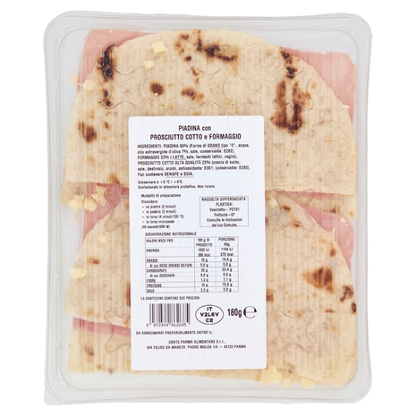 Amoretti Piadina cotto & formaggio 180 g